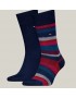 TOMMY HILFIGER 701229837-003  Ανδρικές Κάλτσες TH MEN SOCK 2pcs  HERRINGBONE STRIPE, NAVY